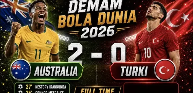Australia Tundukkan Turkey 2-0 dengan Permainan Solid