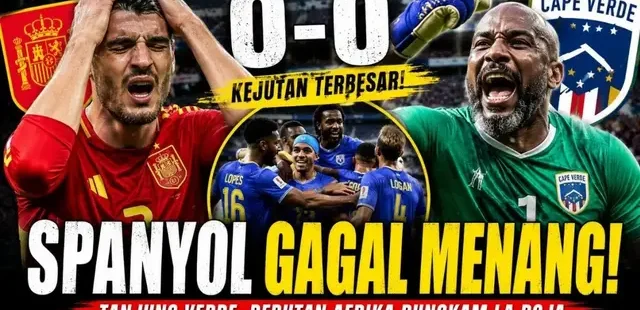 Cape Verde Tampil Disiplin, Redam Serangan Spanyol hingga 0-0